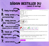 Line Art - tegning efter dine fotos - Just Karikatur