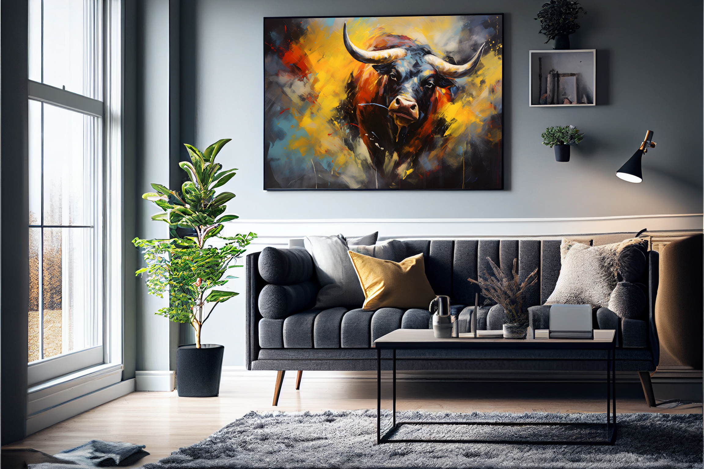 Tyr plakat 2 (50 x 70 cm ) - m/ramme - Just Karikatur