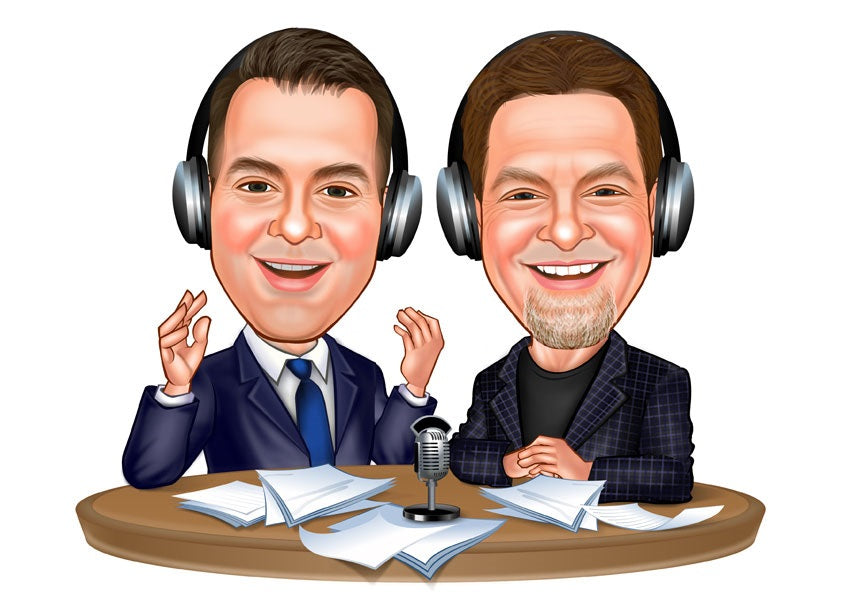 Par tema203 (2 personer) - karikaturtegning efter dine fotos - Just Karikatur