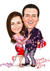 Par tema91 (2 personer) - karikaturtegning efter dine fotos - Just Karikatur