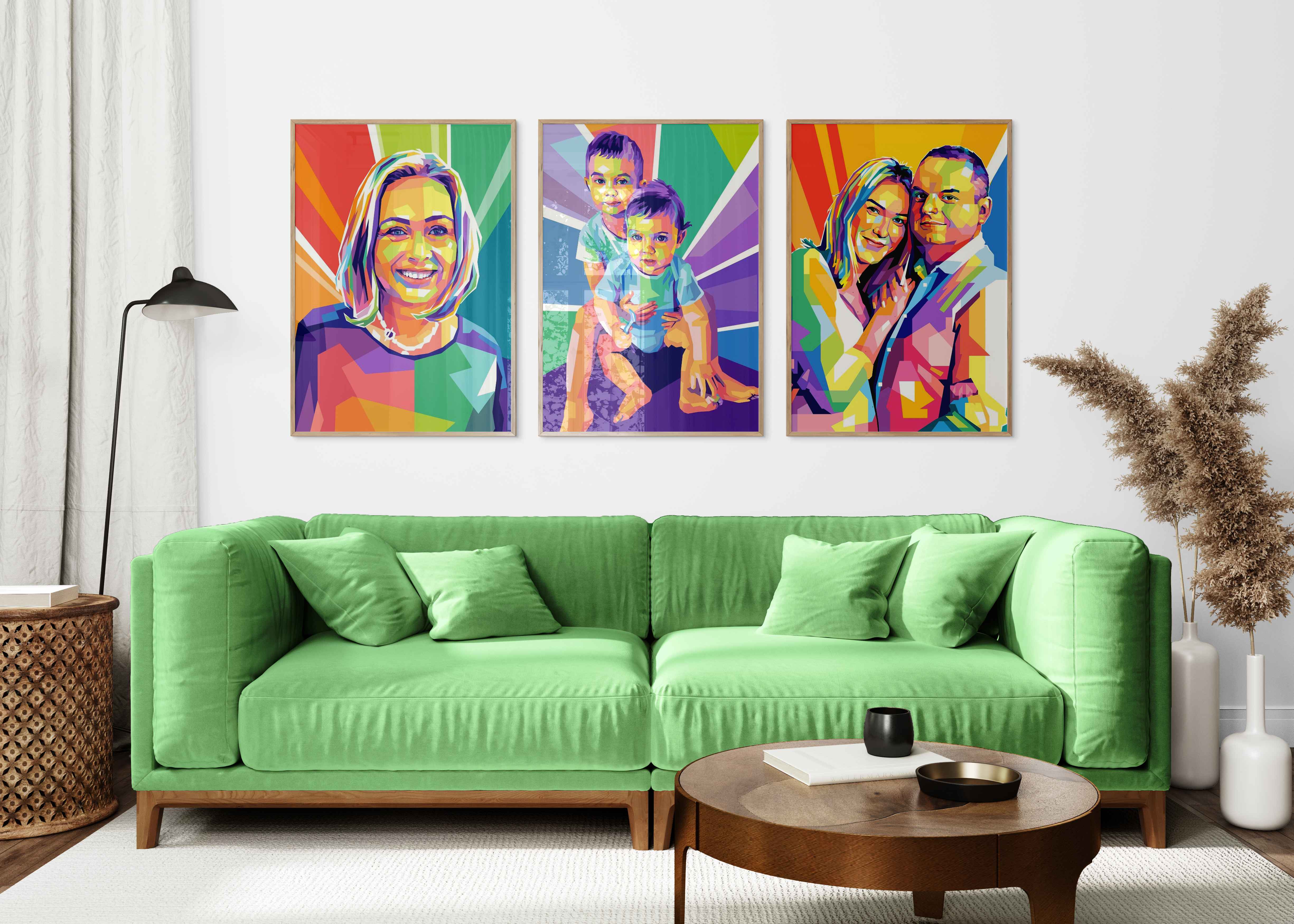 Pop Art - tegning efter dine fotos - Just Karikatur