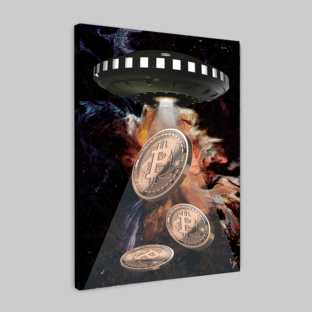 Bitcoin from alies - Plakat/Lærred - Just Karikatur