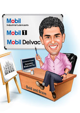 Virksomhed tema64 (1 person) - karikaturtegning efter dine fotos - Just Karikatur