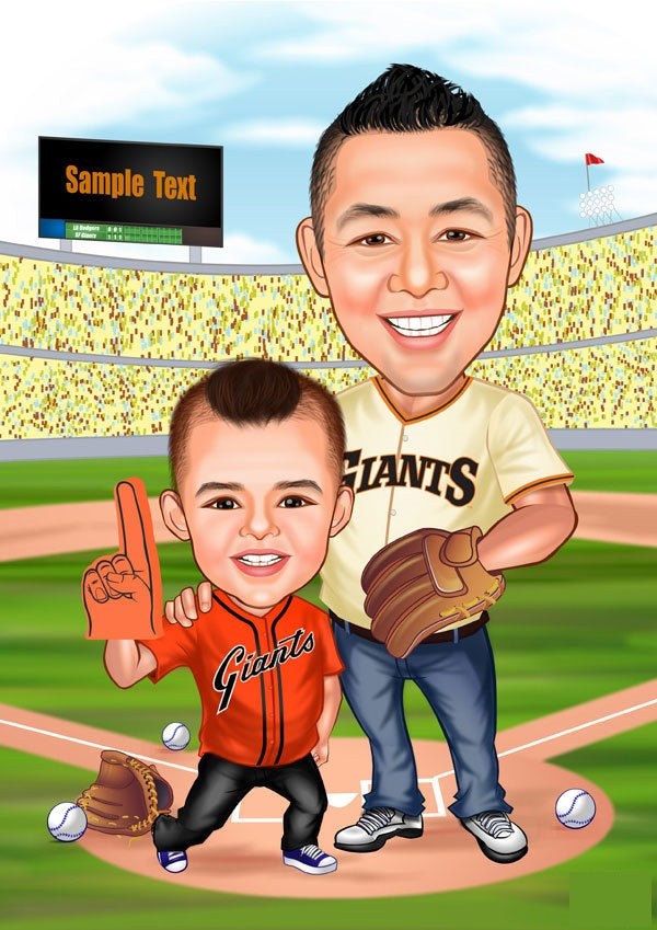 Par tema146 (2 personer) - karikaturtegning efter dine fotos - Just Karikatur