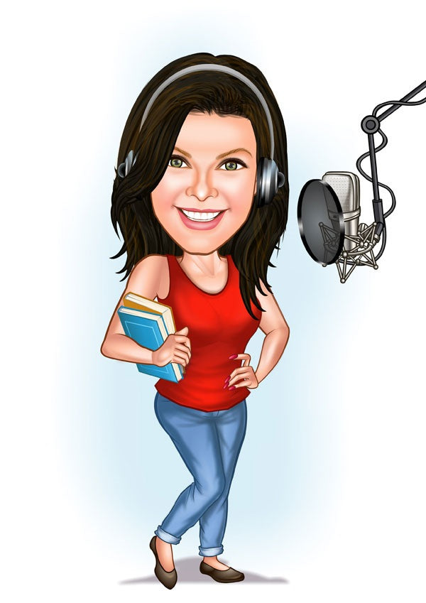 Arbejde & Erhverv tema7 (1 person) - karikaturtegning efter dine fotos - Just Karikatur