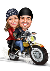 Par tema49 (2 personer) - karikaturtegning efter dine fotos - Just Karikatur