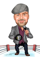 Arbejde & Erhverv tema28 (1 person) - karikaturtegning efter dine fotos - Just Karikatur