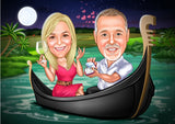 Par tema188 (2 personer) - karikaturtegning efter dine fotos - Just Karikatur