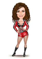 Sports tema13 (1 person) - karikaturtegning efter dine fotos - Just Karikatur