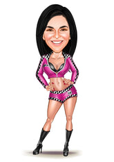 Sports tema14 (1 person) - karikaturtegning efter dine fotos - Just Karikatur