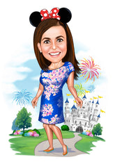 Arbejde & Erhverv tema3 (1 person) - karikaturtegning efter dine fotos - Just Karikatur