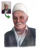 Gave til bedsteforældre - Portrættegning efter dine fotos - Just Karikatur