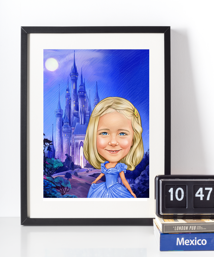 Elsa - karikaturtegning efter dine fotos - Just Karikatur