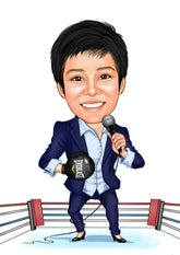 Arbejde & Erhverv tema14 (1 person) - karikaturtegning efter dine fotos - Just Karikatur