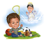 Par tema241 (2 personer) - karikaturtegning efter dine fotos - Just Karikatur