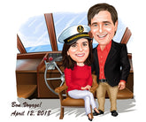 Par tema238 (2 personer) - karikaturtegning efter dine fotos - Just Karikatur