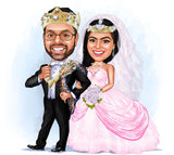 Par tema237 (2 personer) - karikaturtegning efter dine fotos - Just Karikatur