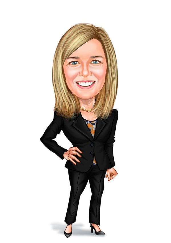 Virksomhed tema80 (1 person) - karikaturtegning efter dine fotos - Just Karikatur