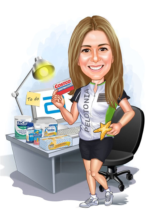 Virksomhed tema7 (1 person) - karikaturtegning efter dine fotos - Just Karikatur