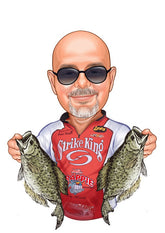 Til ham tema10 (1 person) - karikaturtegning efter dine fotos - Just Karikatur