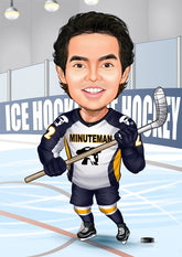 Sports tema27 (1 person) - karikaturtegning efter dine fotos - Just Karikatur