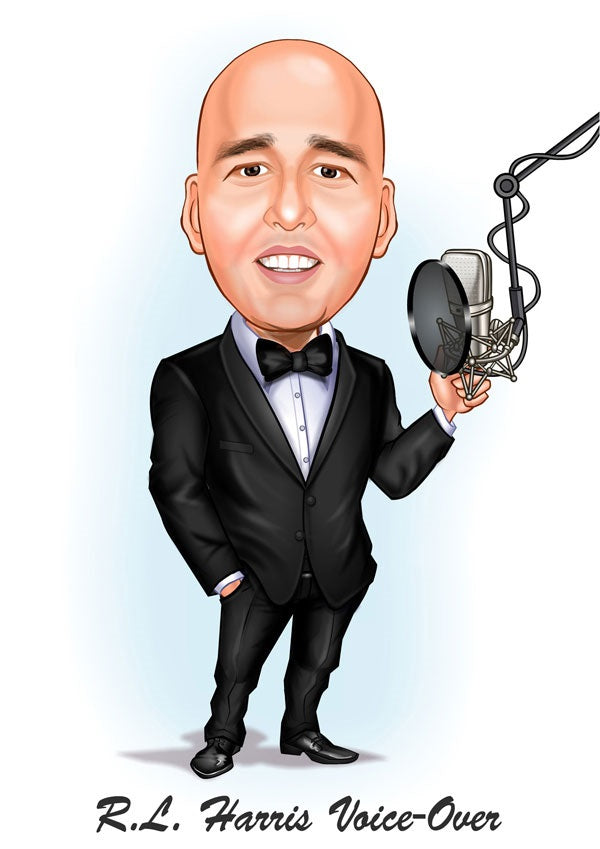 Arbejde & Erhverv tema24 (1 person) - karikaturtegning efter dine fotos - Just Karikatur