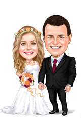 Par tema98 (2 personer) - karikaturtegning efter dine fotos - Just Karikatur