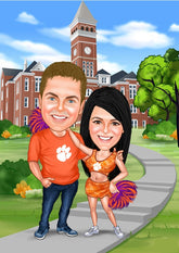 Par tema85 (2 personer) - karikaturtegning efter dine fotos - Just Karikatur