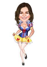 Superhelt tema31 (1 person) - karikaturtegning efter dine fotos - Just Karikatur