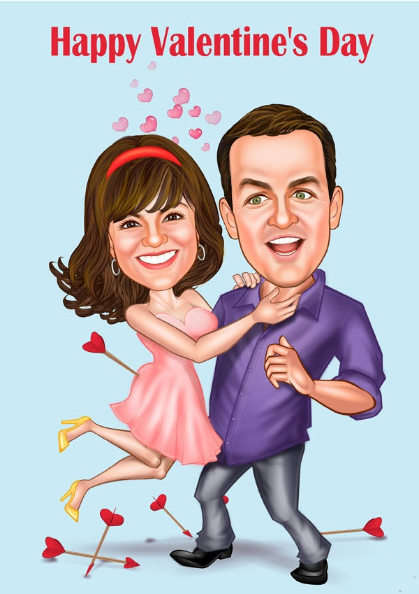 Par tema83 (2 personer) - karikaturtegning efter dine fotos - Just Karikatur