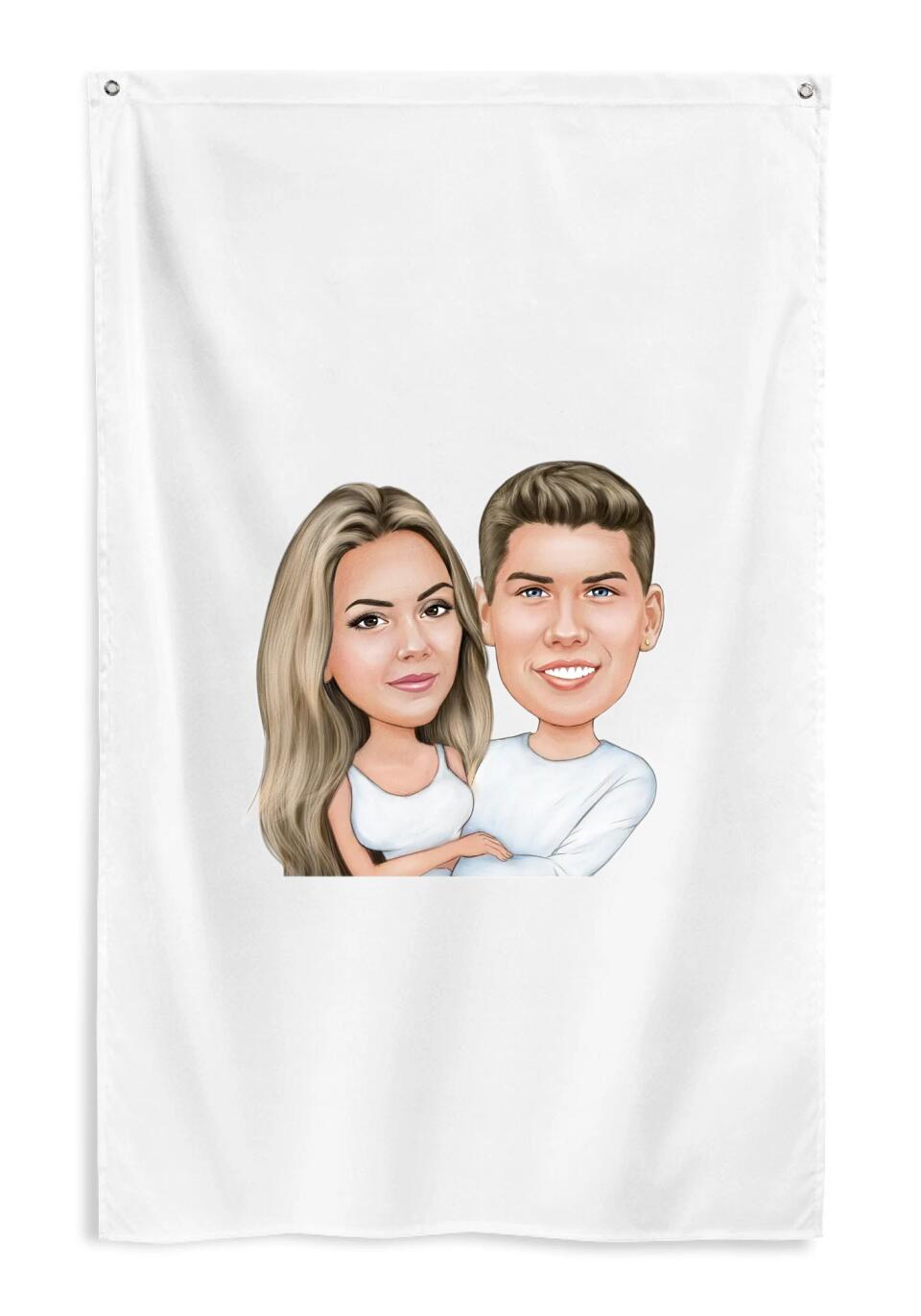 All-Over Print Flag - Just Karikatur