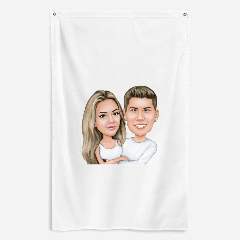 All-Over Print Flag - Just Karikatur