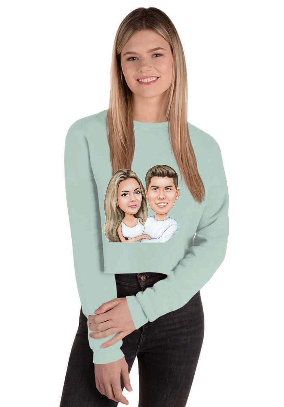 Women's Cropped Sweatshirt | Bella + Canvas 7503 - Just Karikatur