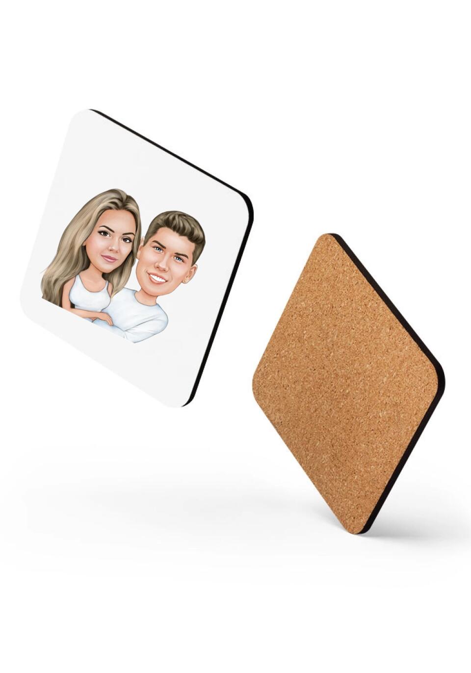 Cork-Back Coaster - Just Karikatur