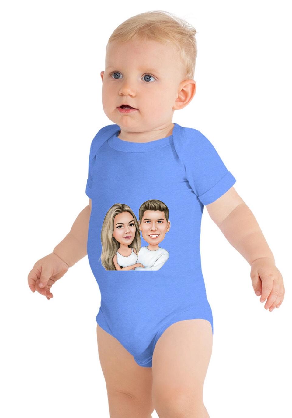 Baby Short Sleeve One Piece | Bella + Canvas 100B - Just Karikatur