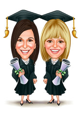 Par tema168 (2 personer) - karikaturtegning efter dine fotos - Just Karikatur