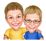 Par tema211 (2 personer) - karikaturtegning efter dine fotos - Just Karikatur