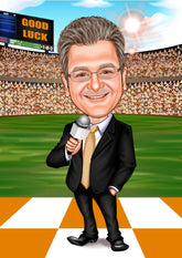 Arbejde & Erhverv tema68 (1 person) - karikaturtegning efter dine fotos - Just Karikatur