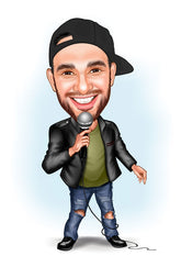 Arbejde & Erhverv tema66 (1 person) - karikaturtegning efter dine fotos - Just Karikatur