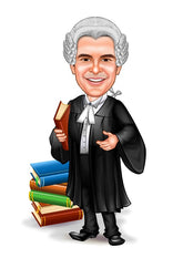 Arbejde & Erhverv tema52 (1 person) - karikaturtegning efter dine fotos - Just Karikatur