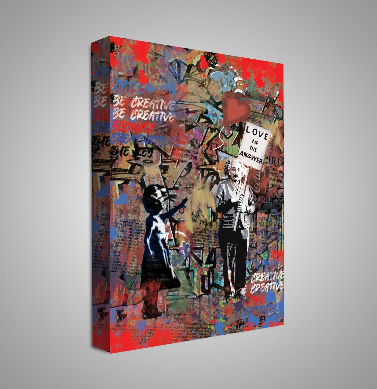 Be creative - Plakat/Lærred - Just Karikatur