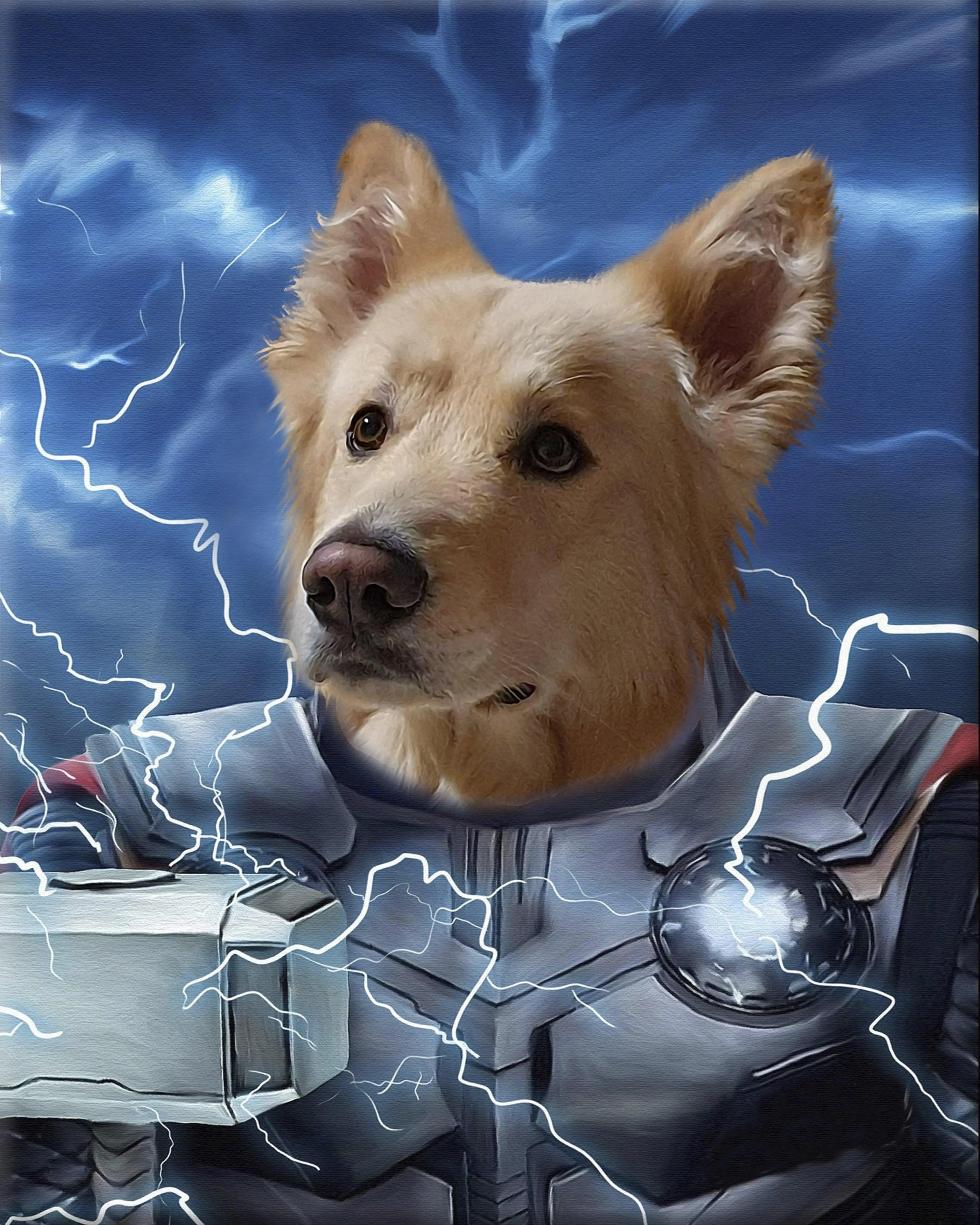 Royal kæledyrsportræt 11 - Alba - Just Karikatur