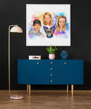 Baby & Børn - Vandmaleri efter dine fotos - Just Karikatur