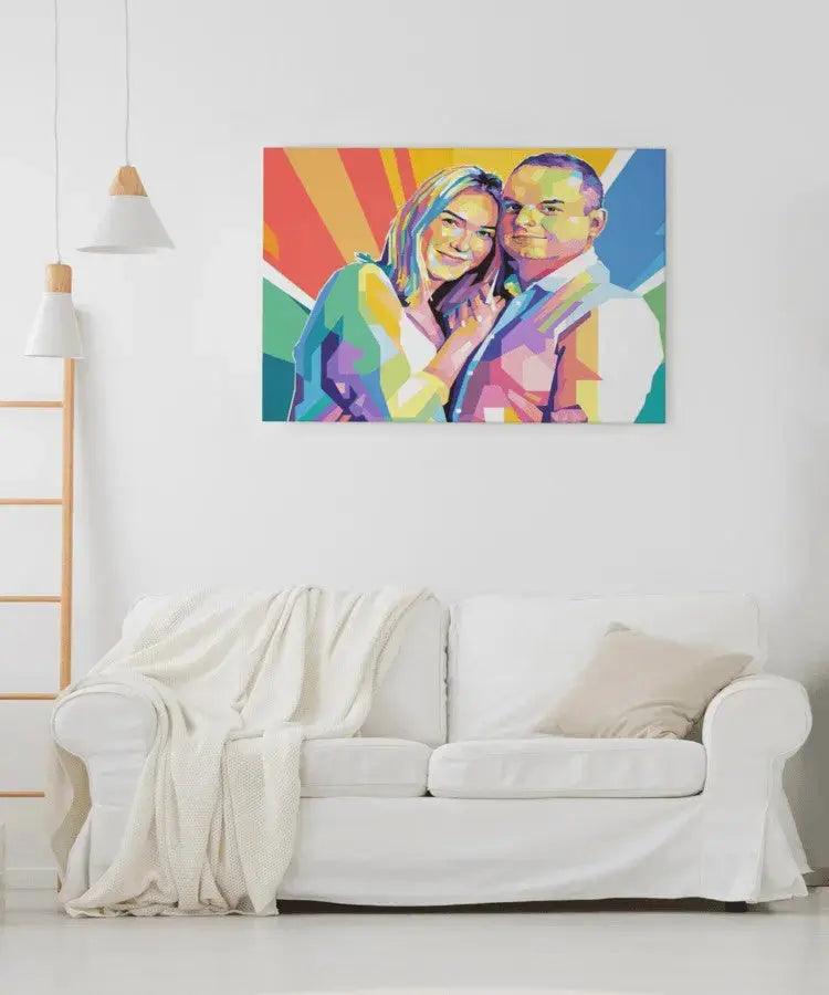 Baby & børn - pop art tegning efter dine fotos - Just Karikatur