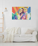 Baby & børn - pop art tegning efter dine fotos - Just Karikatur