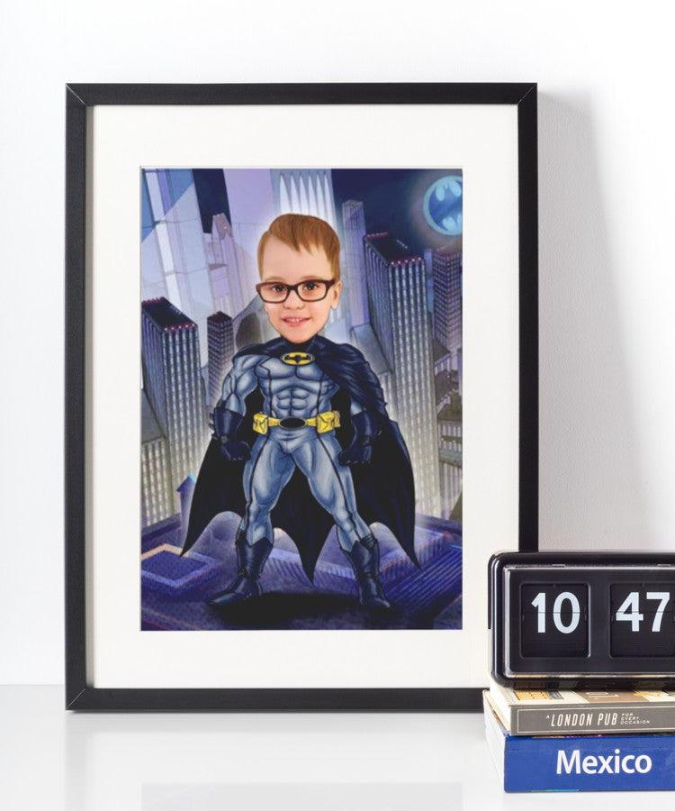 Batman - karikaturtegning efter dine fotos - Just Karikatur