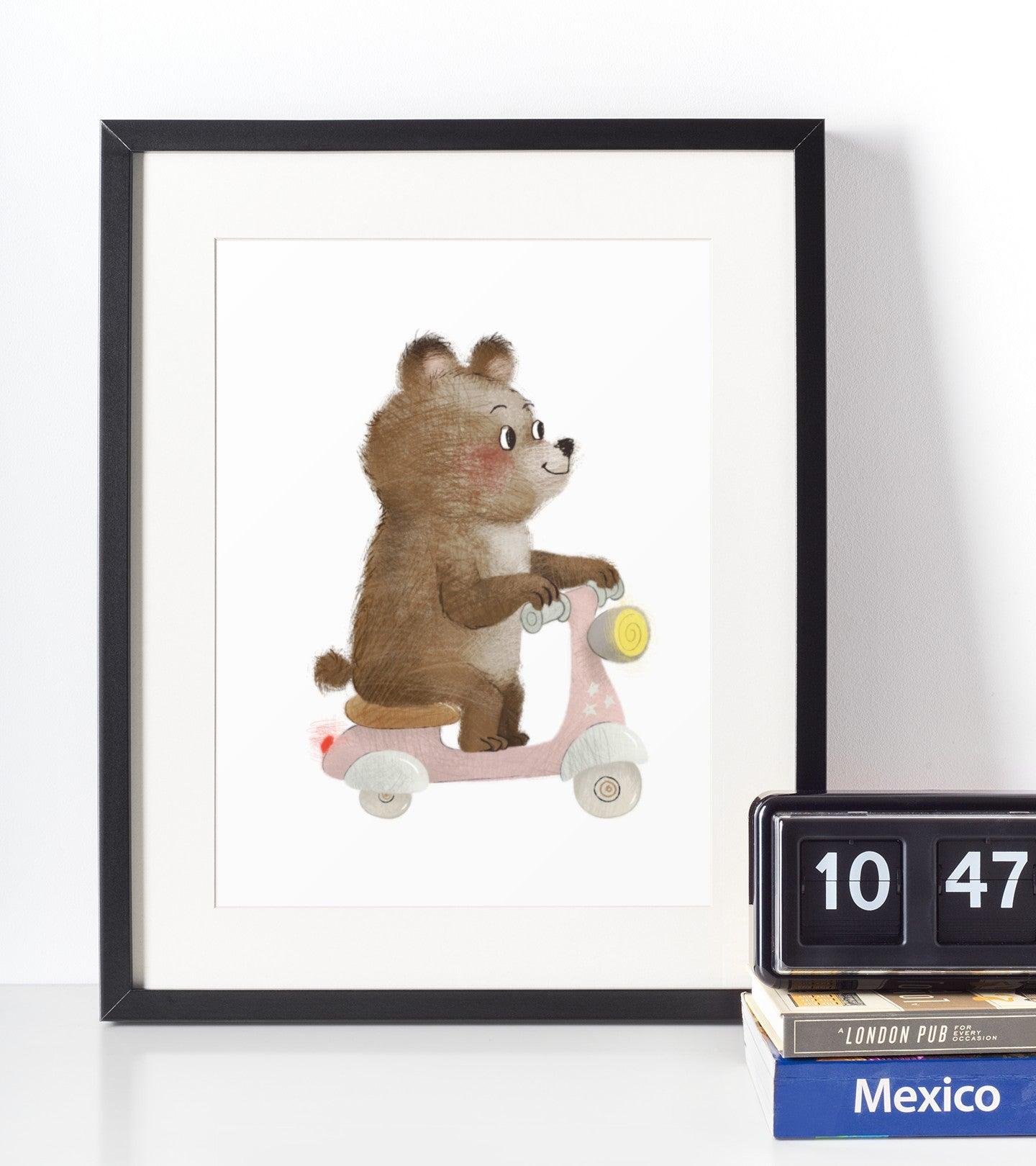 Bjørn - Børneplakat - Just Karikatur