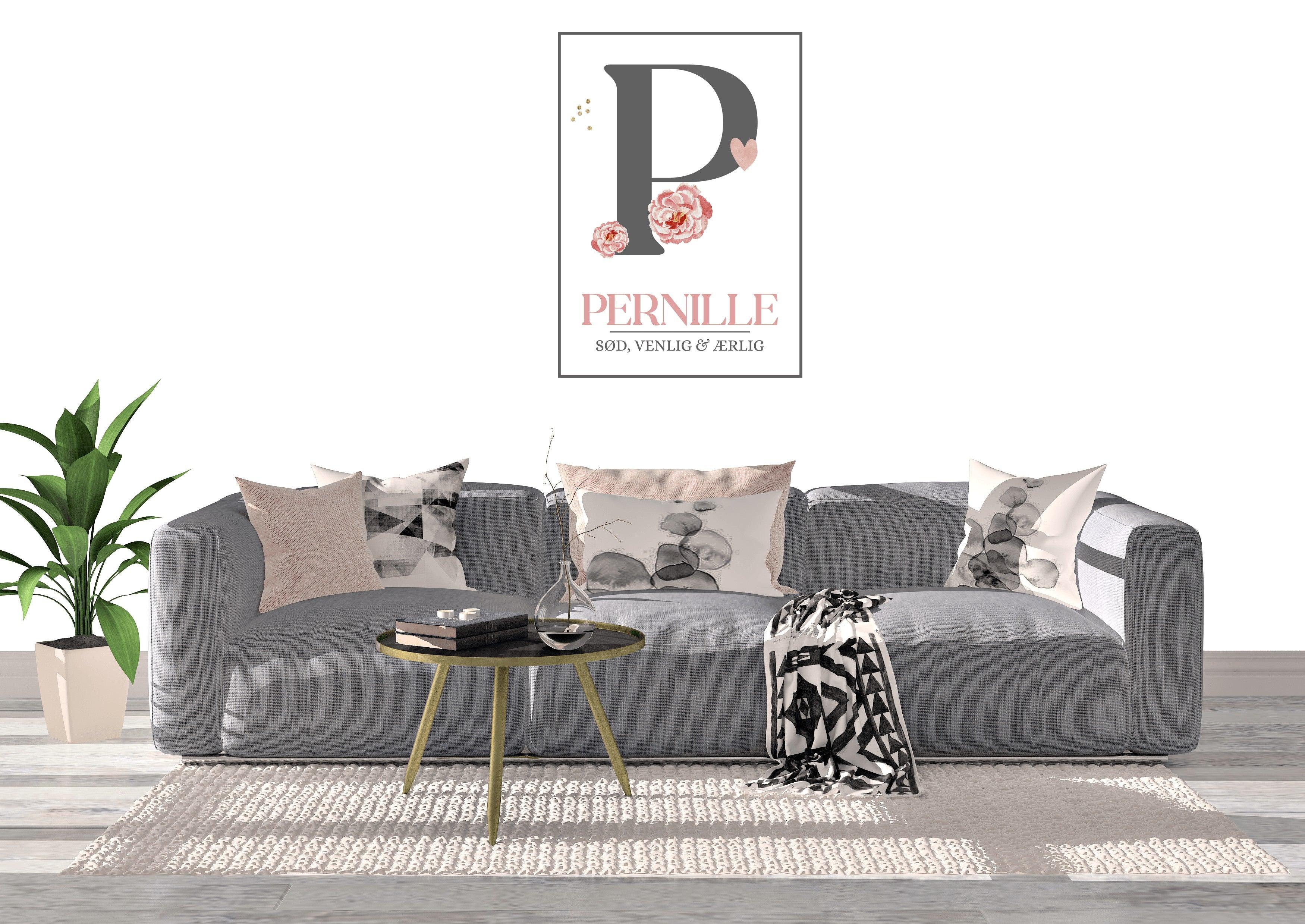 Bogstavsplakat - Med 1 bogstav - Just Karikatur