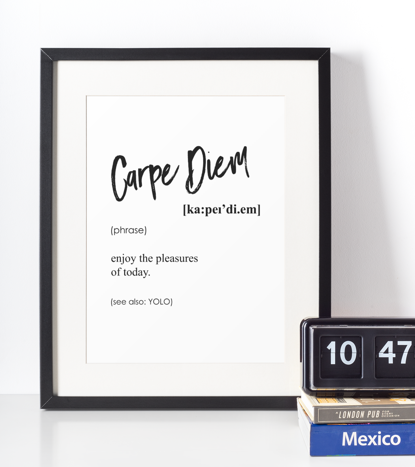 Carpe diem definition plakat - Just Karikatur