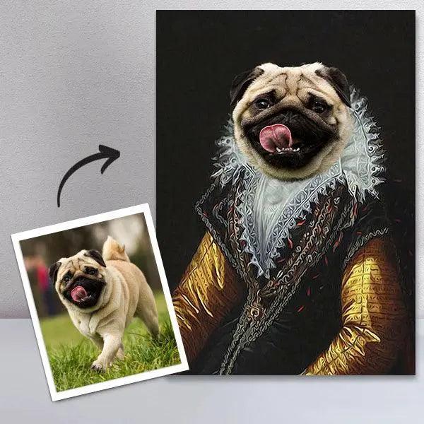 Royal kæledyrsportræt 16 - Coco - Just Karikatur